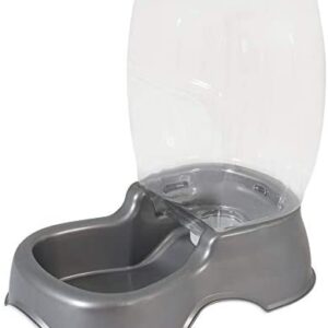 Petmate Pet Cafe Pet Waterer, 3 Gal, pearl silver gray