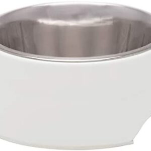 Loving Pets Retro Bowl for Dogs, Ice White, Large (7141)