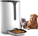 Computerized Pet Feeder for Canine and Cat Meals Dispenser with Timed Programmable, Portion Management As much as 4 Meals Per Day, Voice Recorder, Battery and Plug-in Energy 7L for Small Medium and Giant Pet