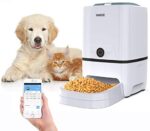 Iseebiz 6L Automatic Pet Feeder, Cat Dog Food Dispenser Hopper, 4 Meals a Day with Voice Recorder, Portion Control, Timer Programmable, Food Dispense Remind, IR Detect, for Medium Large Cats Dogs