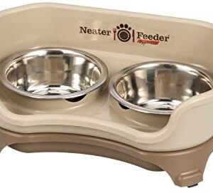 Neater Feeder Express Elevated Dog and Cat Bowls - Raised Pet Dish - Stainless Steel Food and Water Bowls for Small to Large Dogs and Cats