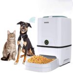 Iseebiz Automated Pet Feeder 5L Good Feeder Canine Cat Meals Dispenser Voice Recording,Timer Programmable, Portion Management, IR Detect, 8 Meals Per Day for Small and Medium Pet