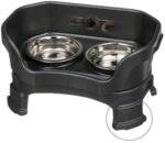 Neater Feeder Deluxe with Leg Extensions (Small, Midnight Black)