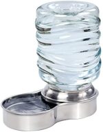 Etna Stainless Steel Pet Dog Cat Water Fountain Bowl, Holds 3 Liters