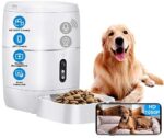 LeeKooLuu Q01 HD 1080P Digital camera WiFi Sensible Feeder 6L Automated Cat Feeder Automated Canine Feeder Timer Programmable Voice and Video Recording Enabled App for iPhone and Android