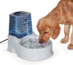 Okay&H Pet Merchandise CleanFlow Filtered Pet Water Bowl, Canine and Cat Filtered Water Bowl