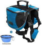 Lifeunion Polyester Canine Saddlebags Pack Hound Journey Tenting Climbing Backpack Saddle Bag for Small Medium Giant Canine